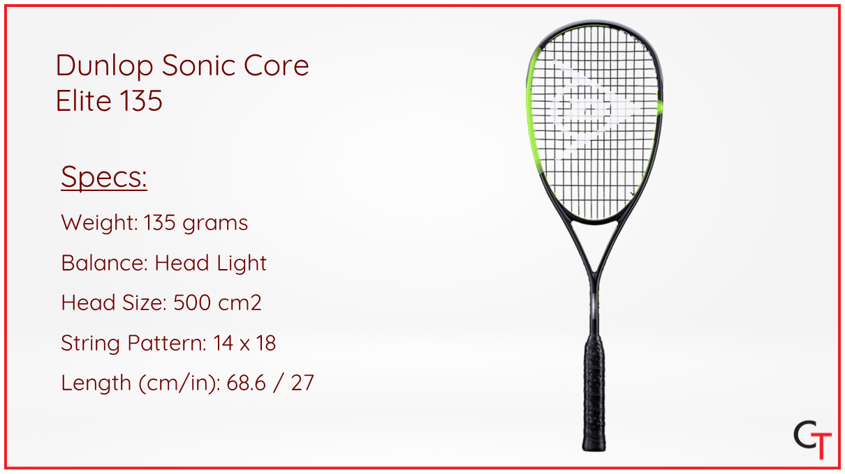 Dunlop Sonic Core FX 130 Raquette de squash