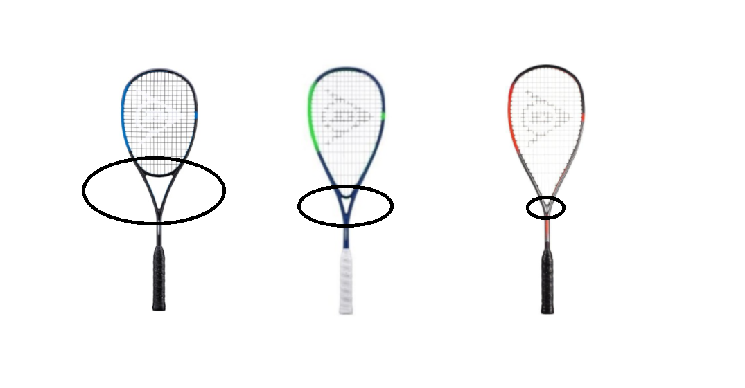 Squash Racquet Throat