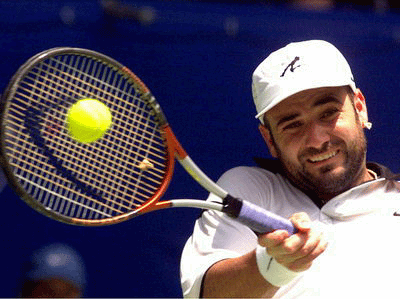 agassi tennis racket