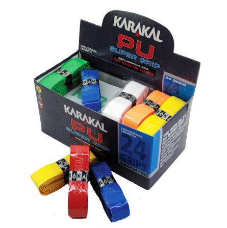 Karakal Super PU Multi Replacement Grip Orange / Black Tennis Squash 